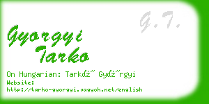 gyorgyi tarko business card